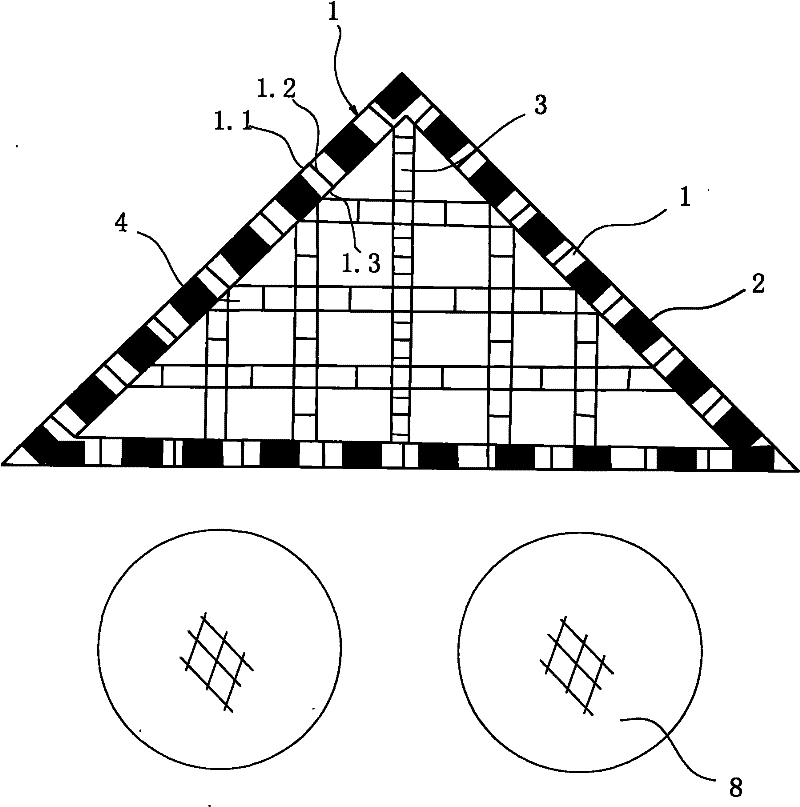 Flow-dividing flow-reducing device applied to facility fishery