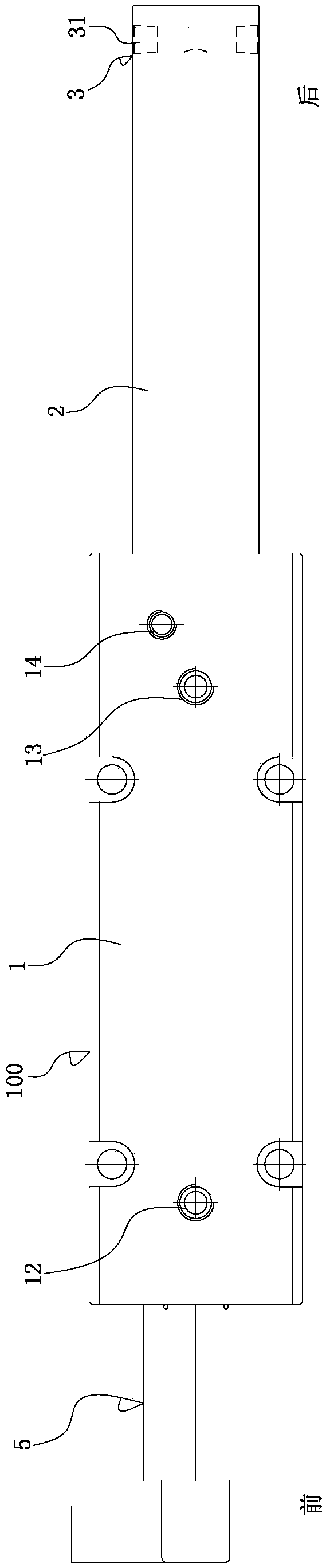 Built-in magnetostrictive displacement pressurizer