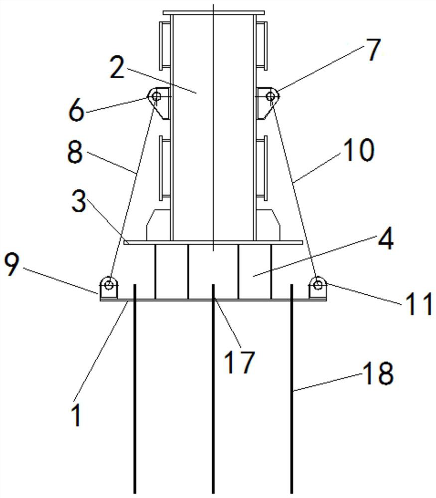 Steel track beam mounting mould and steel track beam mounting method