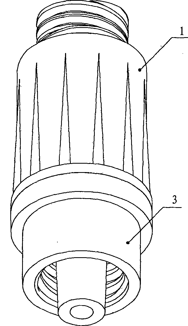 Connecting device for medical purposes