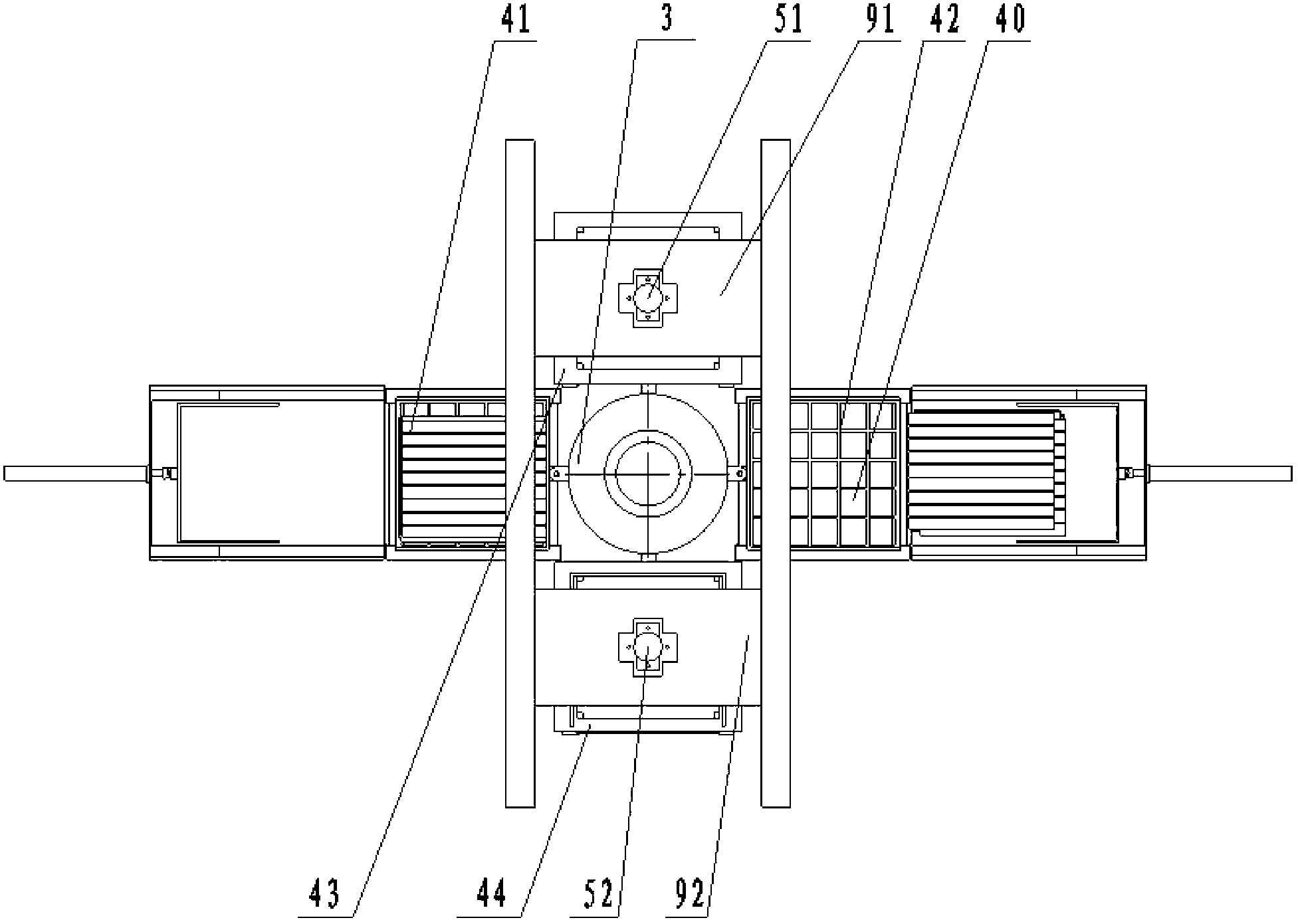 Hydraulic pasture and straw cutting device