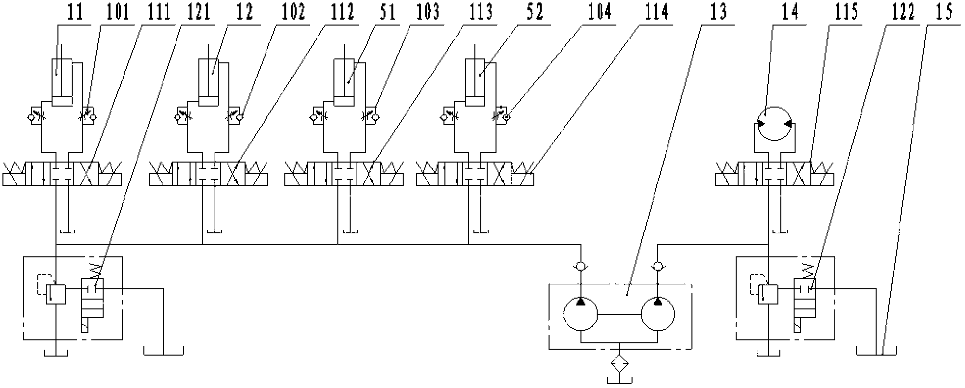 Hydraulic pasture and straw cutting device