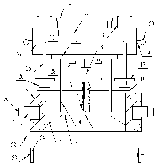 Uniform fertilizer scattering device for crops