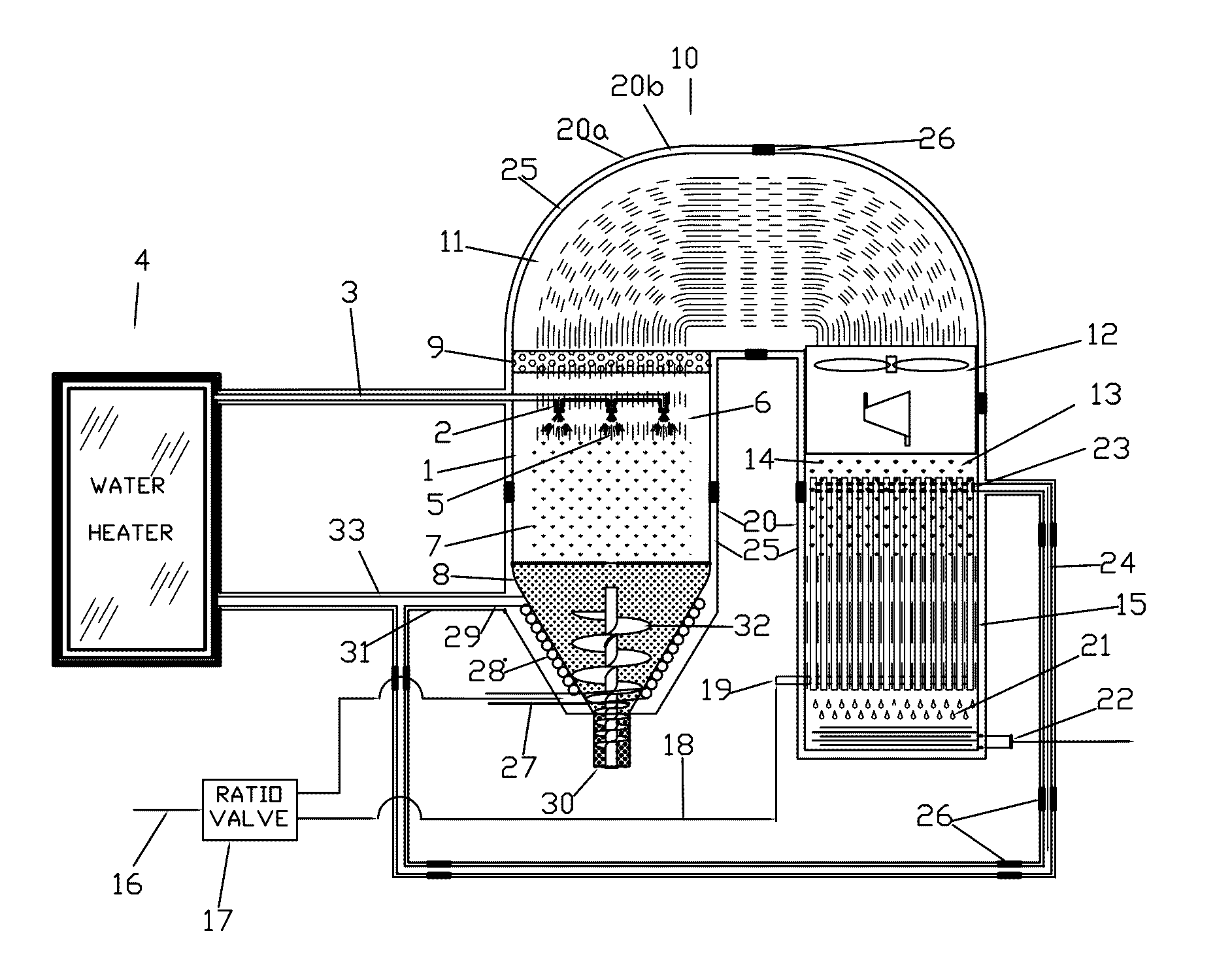 High Efficiency, Large Scale Desalination System