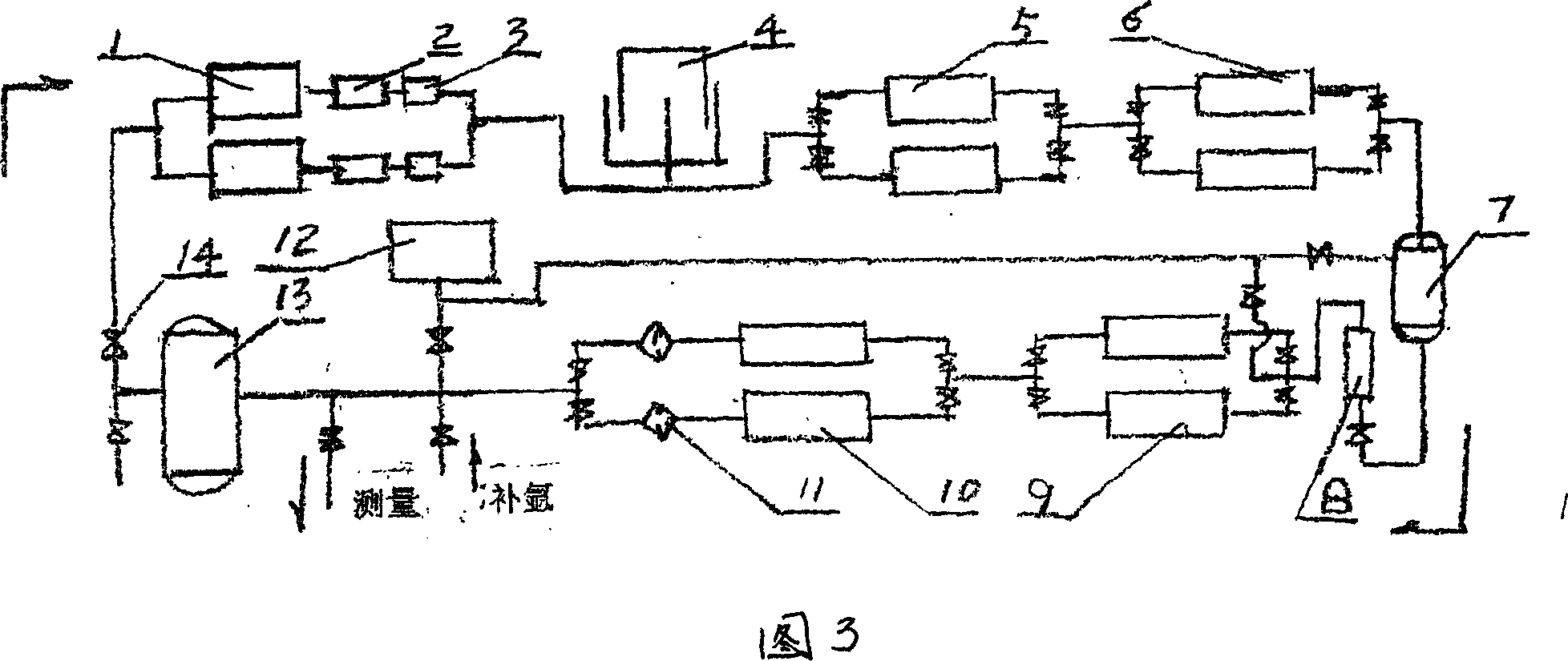 Technique for purifying and recovering argon gas by rare earth lanthanide series radical alloy degasser in single-crystal silicon preparation