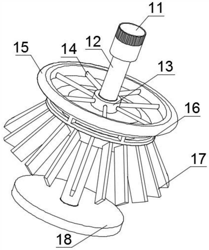 A stacking and handling device for hollow bricks