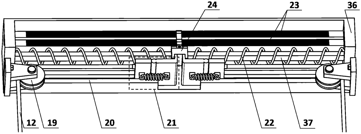 Differential distribution device of travel trailer braking force