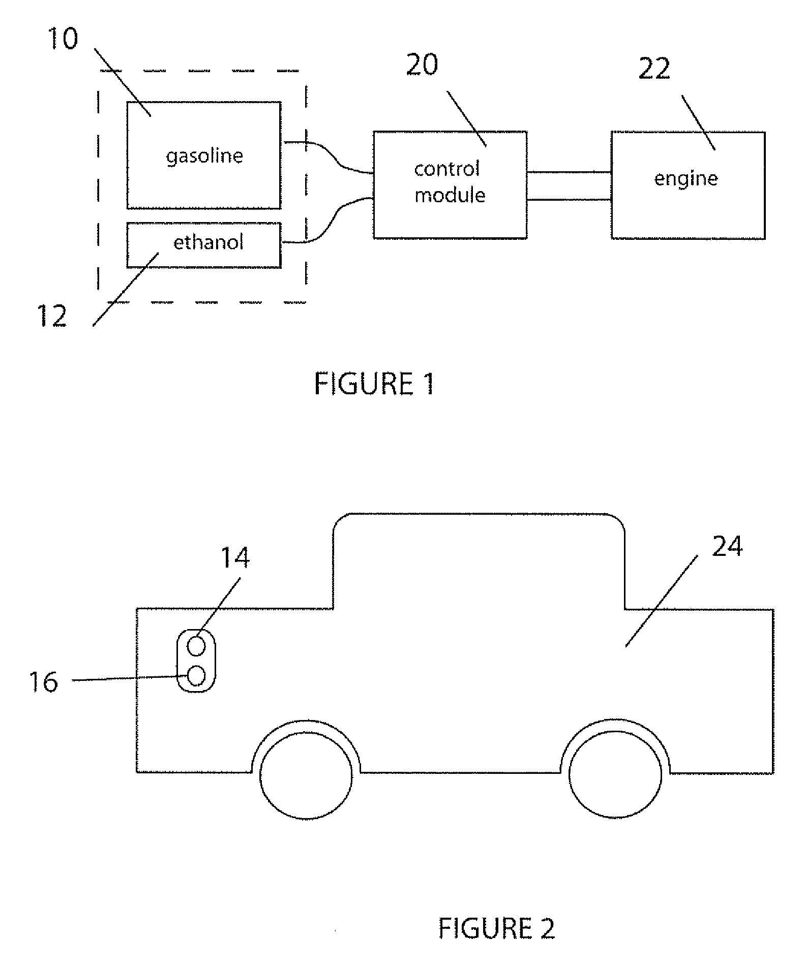 Fuel tank system for direct ethanol injection octane boosted gasoline engine