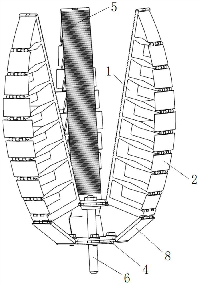 Flexible mechanical claw and mechanical arm comprising same