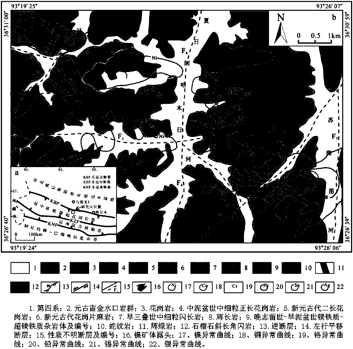 Magma type copper-nickel ore exploration method