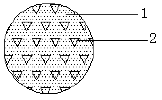 Ultrafine diamond and ceramic binding agent stacked abrasive materials and preparation method thereof