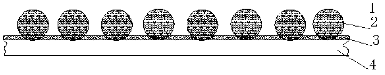 Ultrafine diamond and ceramic binding agent stacked abrasive materials and preparation method thereof