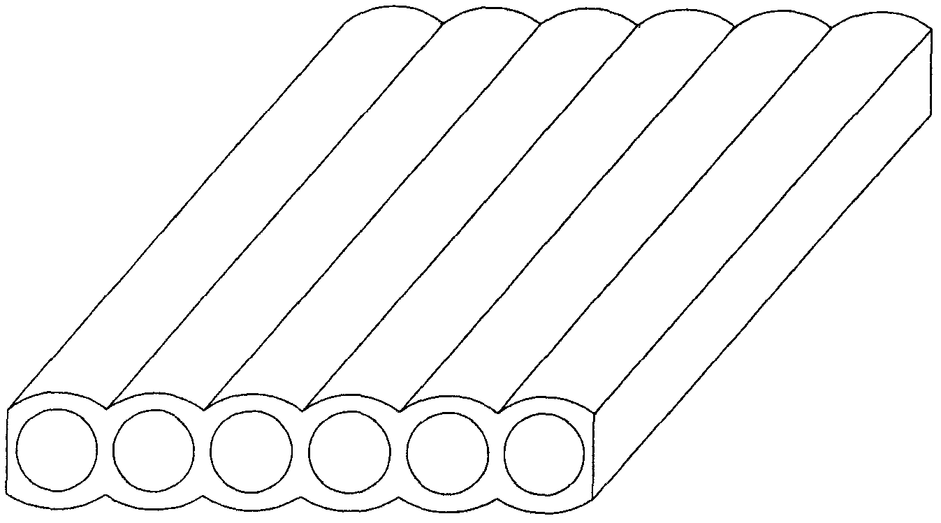 Internal and external molded wood-bamboo hollow plate and manufacturing method thereof