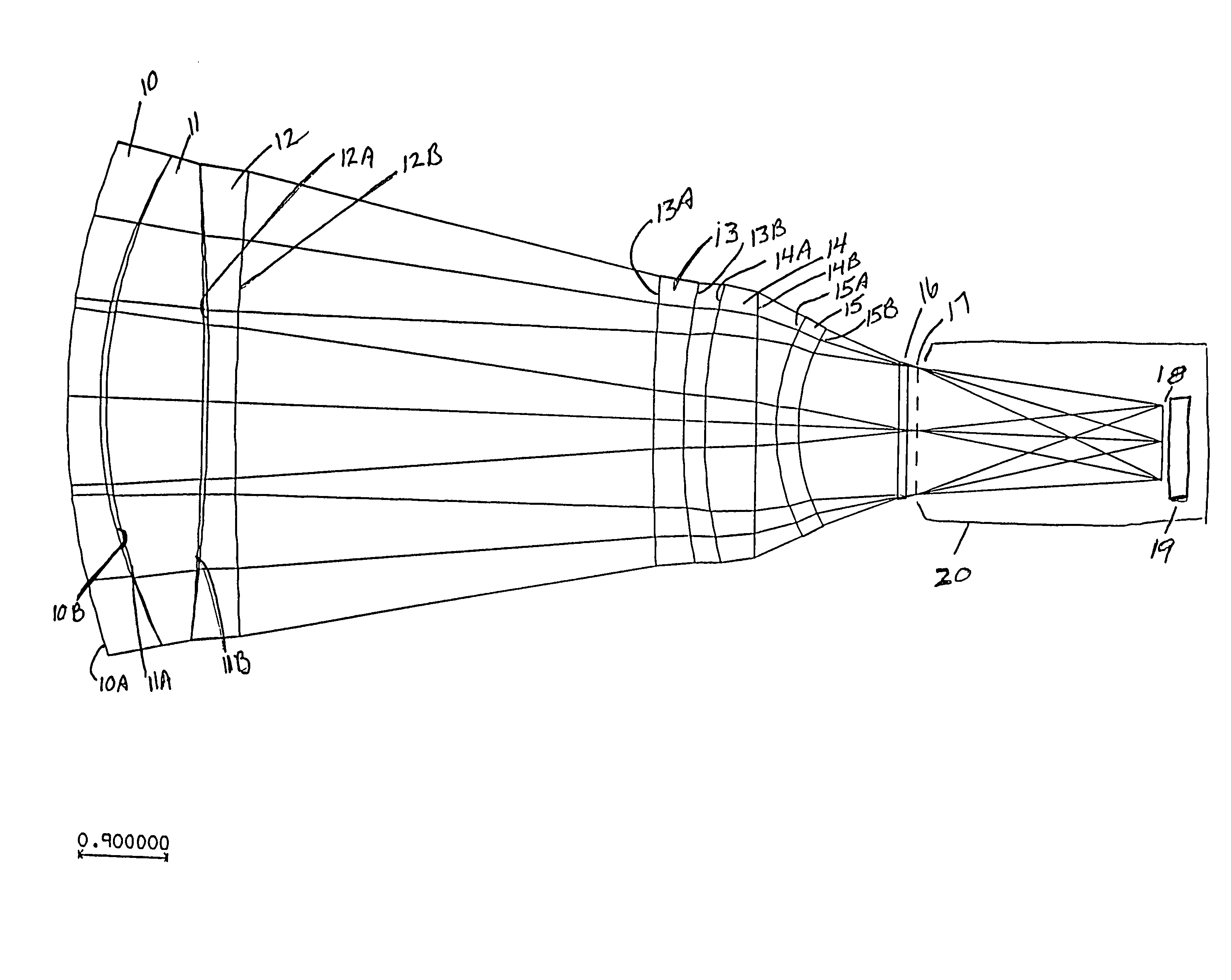 Dual infrared band objective lens