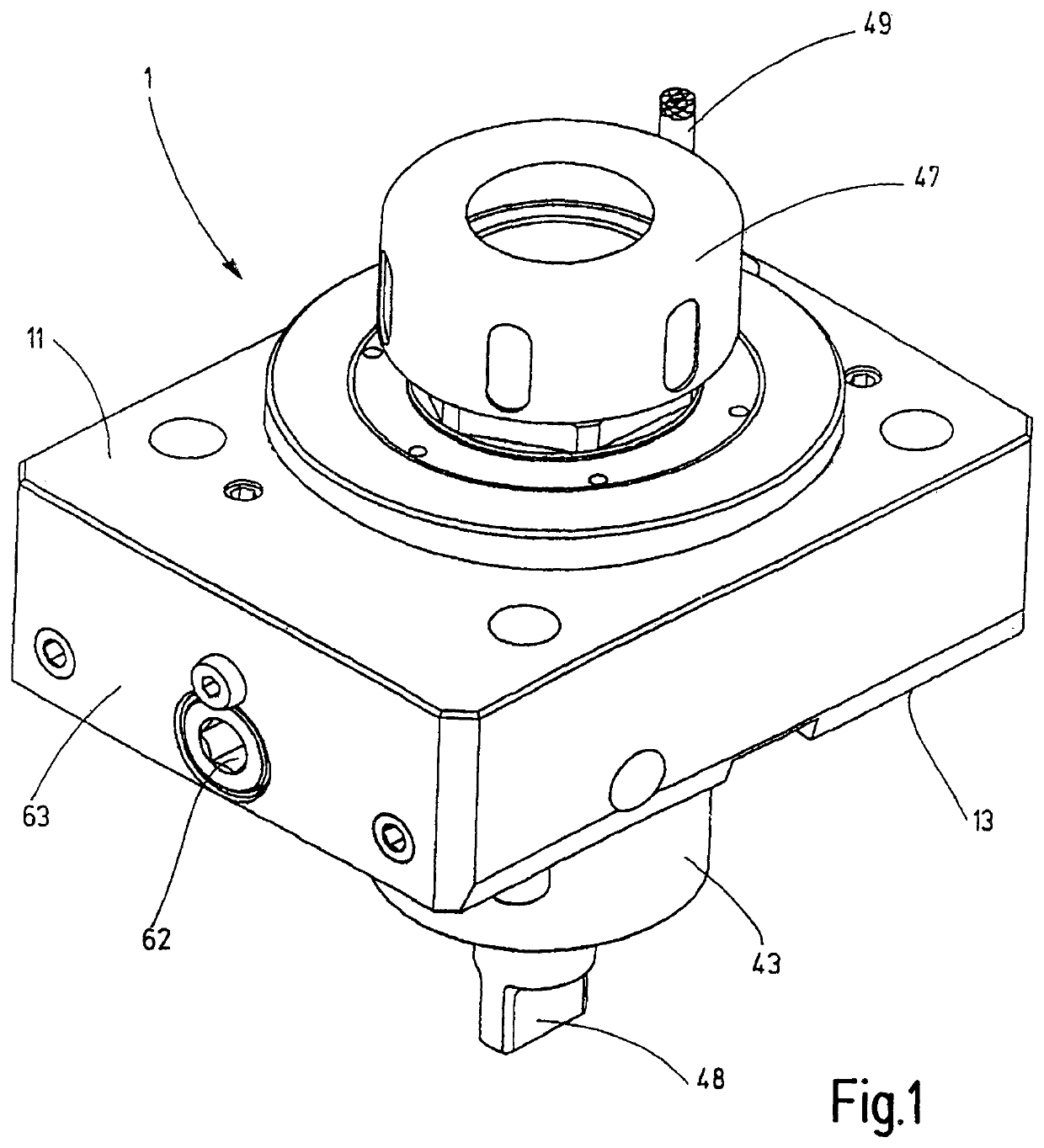 Device for detachably securing modules