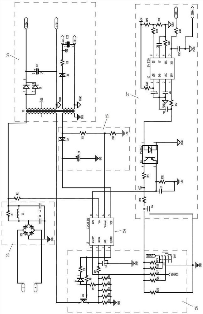 Commercial lighting down lamp capable of adjusting color temperature and brightness