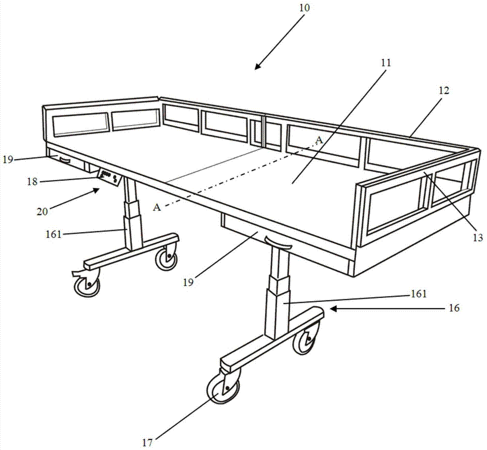 Surgical instrument table