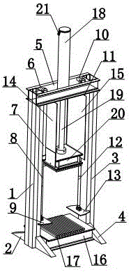 Pneumatic-control type PE corrugated pipe casing breaking device