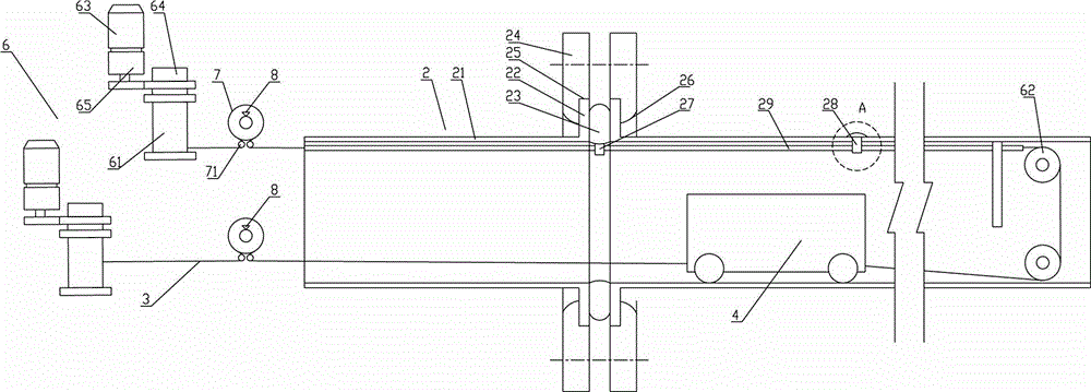 Dam interior inertial navigation monitoring device automatic traction system