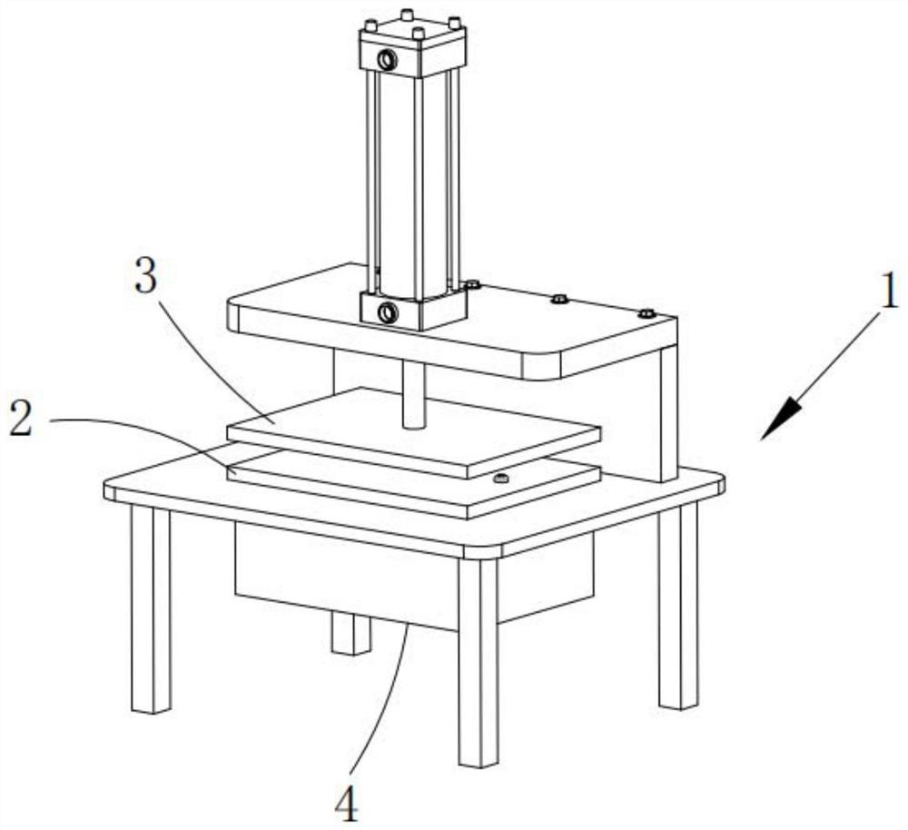 Chip processing table for high-light-efficiency low-thermal-resistance high-power LED outdoor lamp