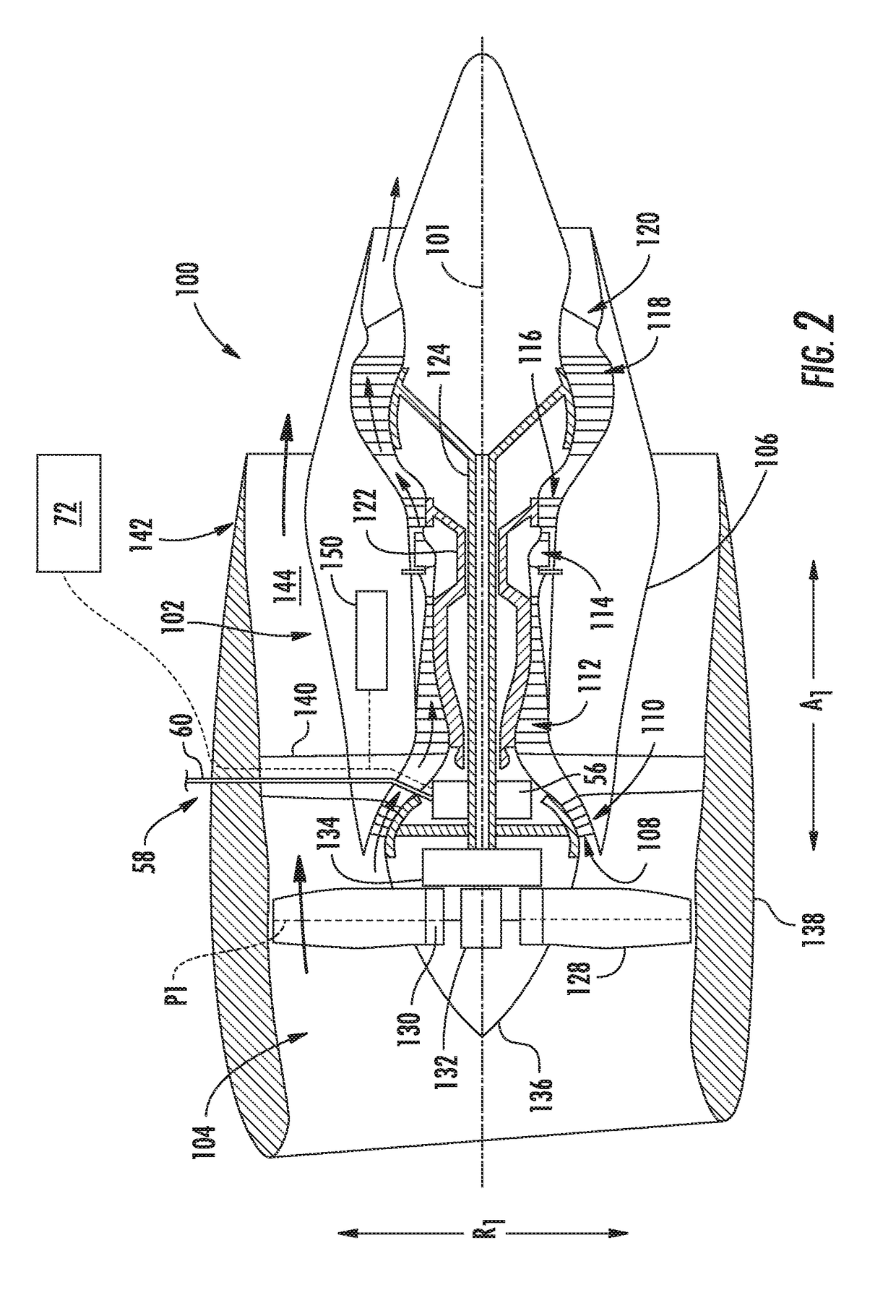 Hybrid-electric propulsion system for an aircraft