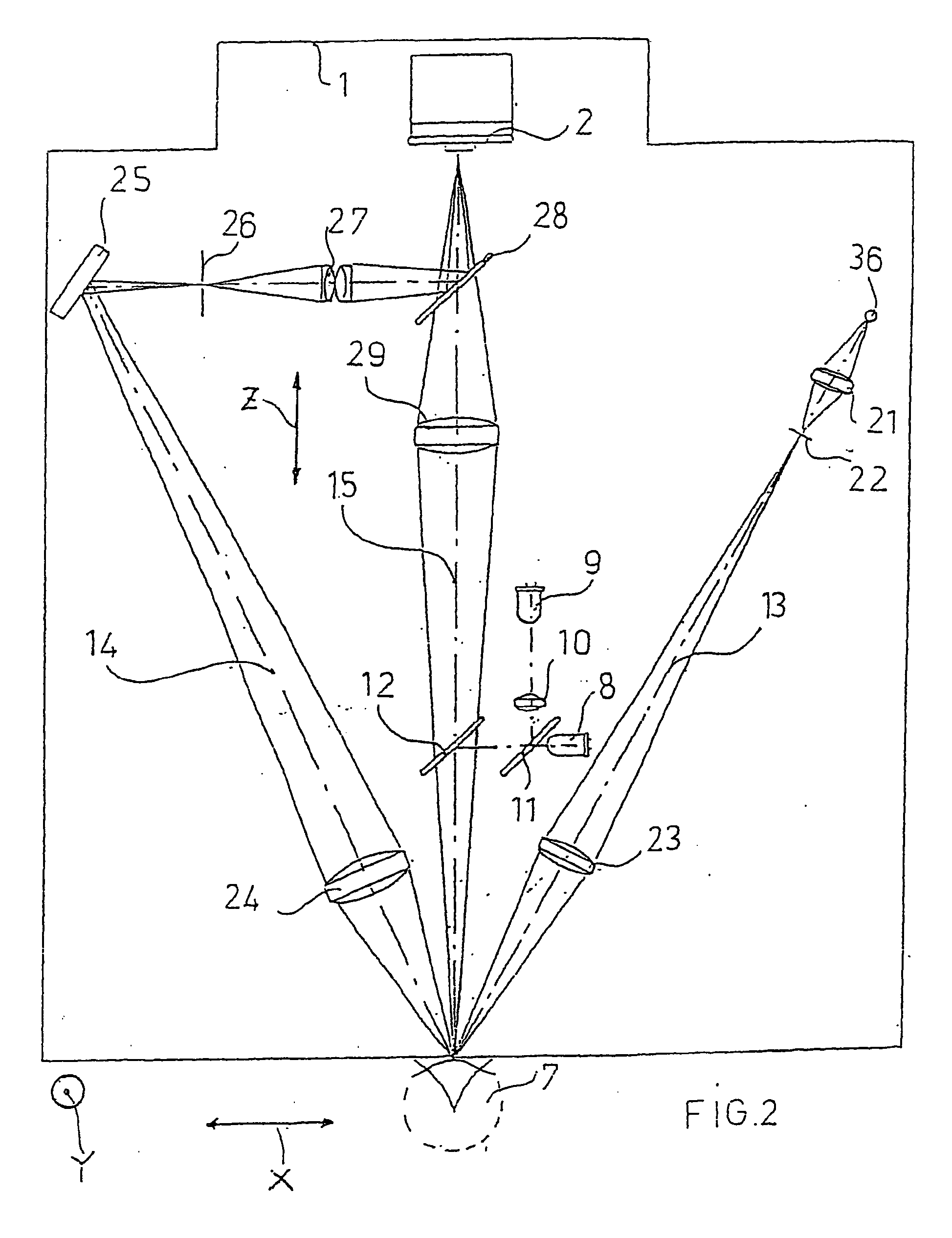 Reflection Microscope for Examination of the Corneal Endothelium and Method of Operating Same