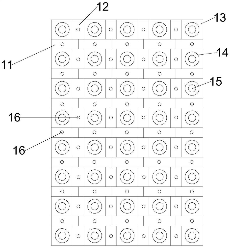 Drainage antiskid square brick