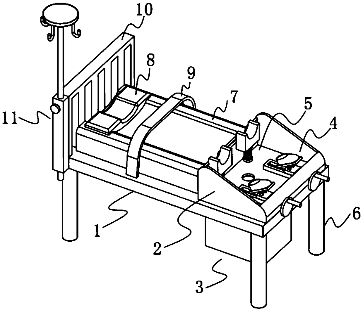 Total knee replacement operating table