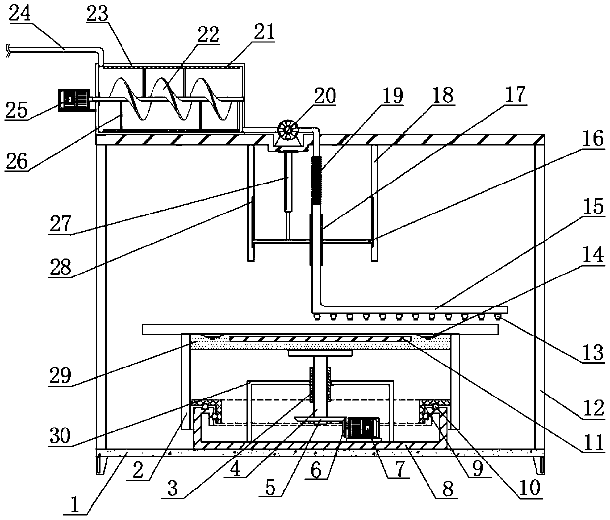 Paint spraying device for processing electronic product