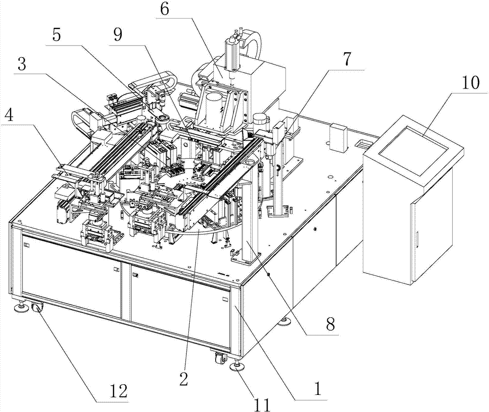 Battery liquid injection port sealing nail welding equipment