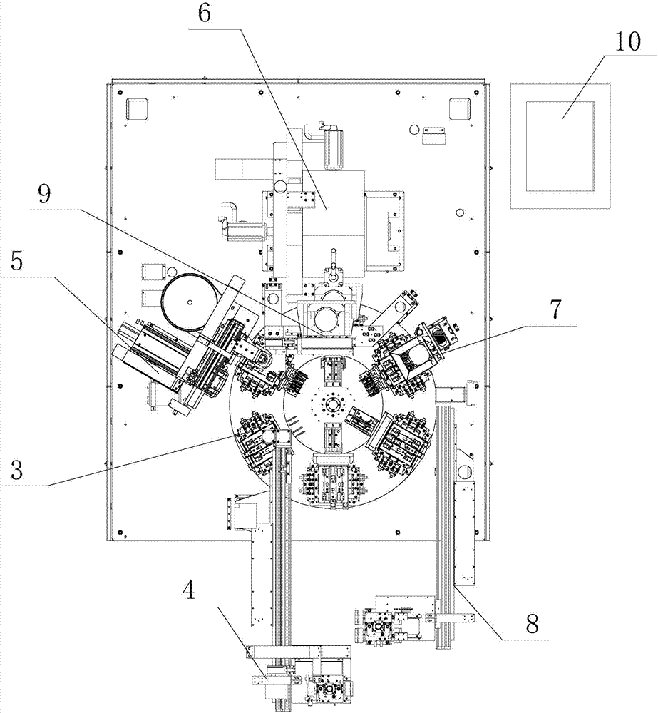 Battery liquid injection port sealing nail welding equipment