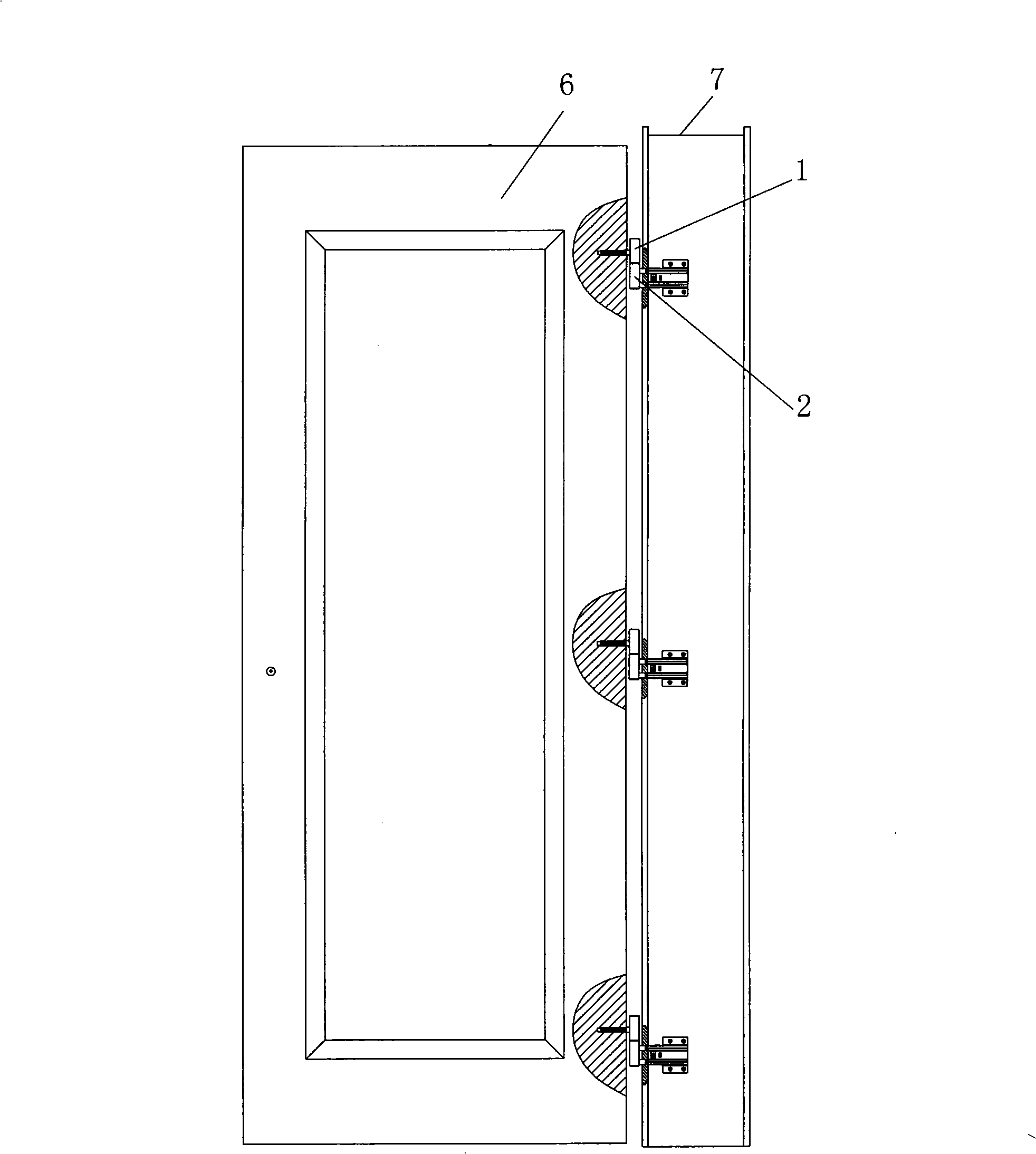 Adjustable three-fork hinge