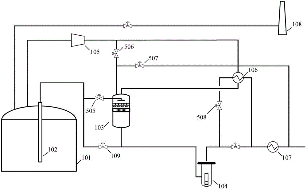 System and method for re-condensing boil off gas (BOG) of liquefied natural gas