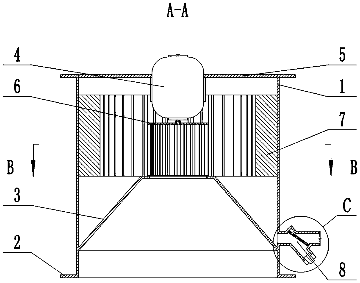 Vertical power demister