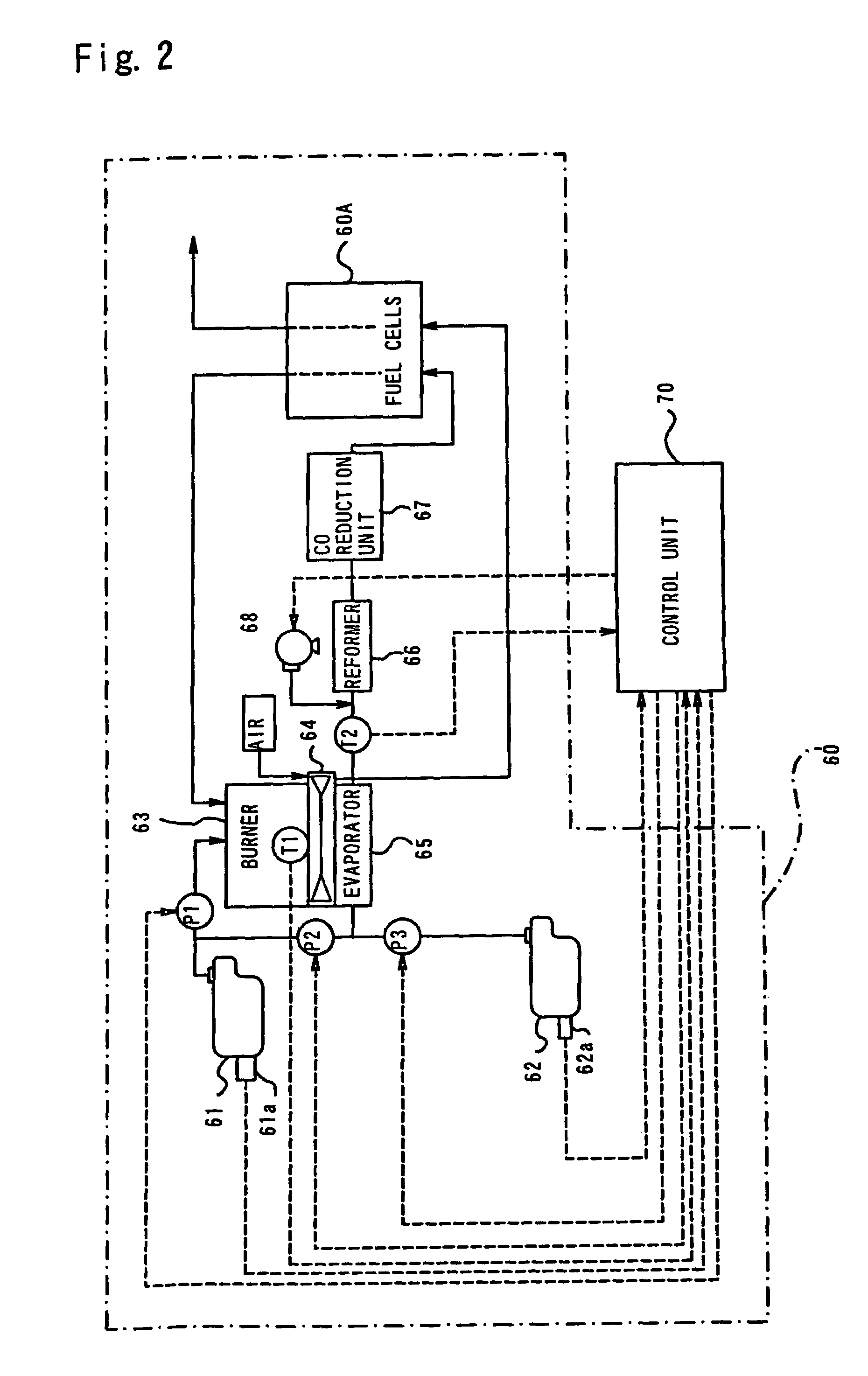 Moving object with fuel cells incorporated therein and method of controlling the same