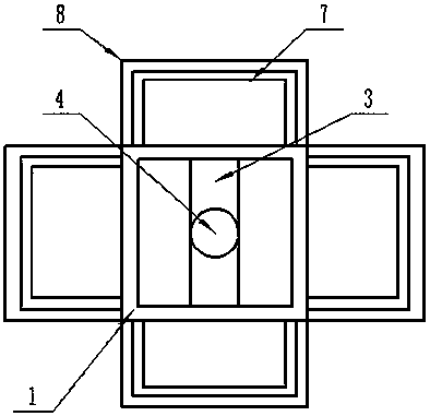 Battery material crushing and iron removing device