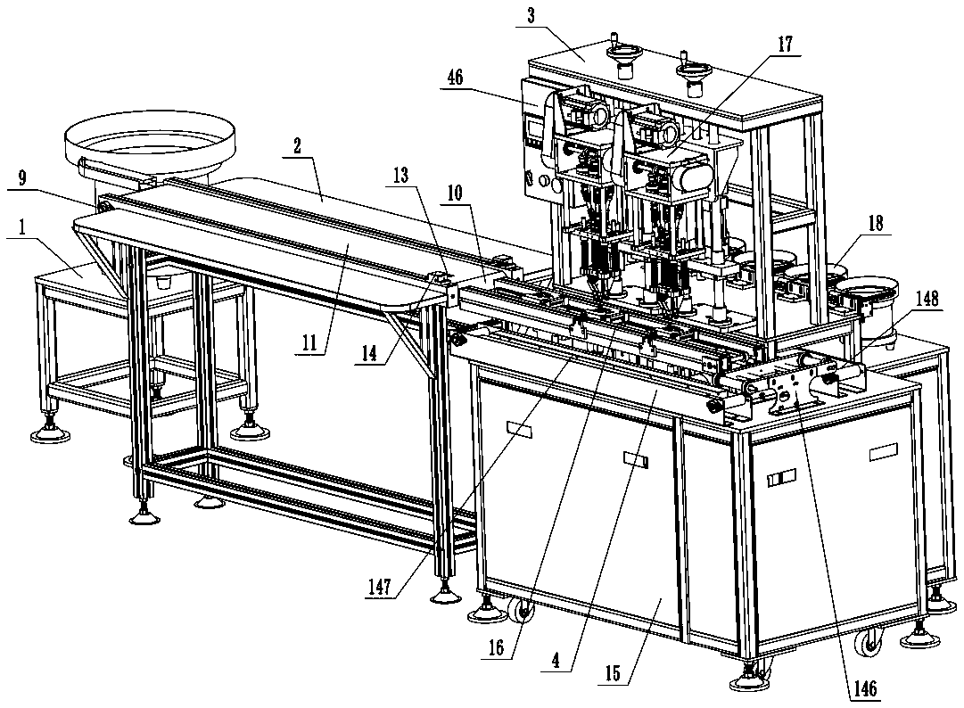 Multi-head screw locking machine for jig