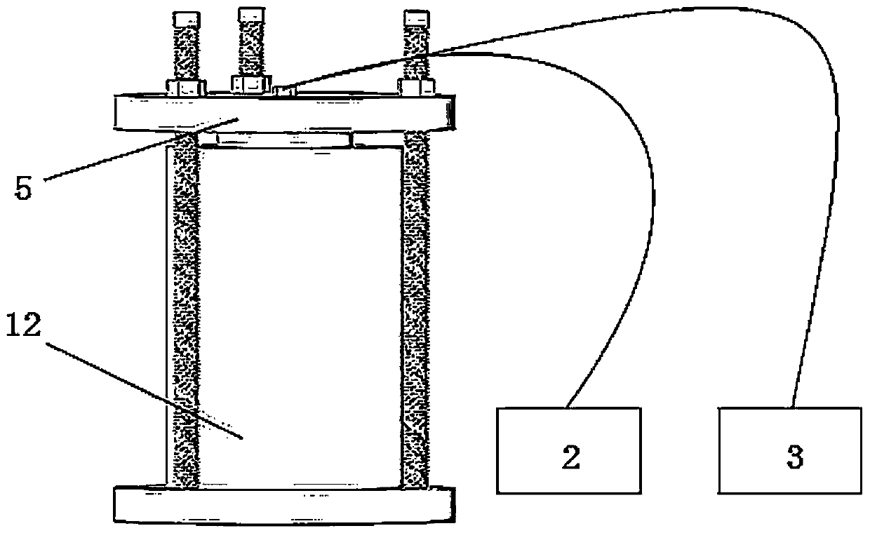 Cross-linked polyethylene insulated cable by-product migration collection testing device