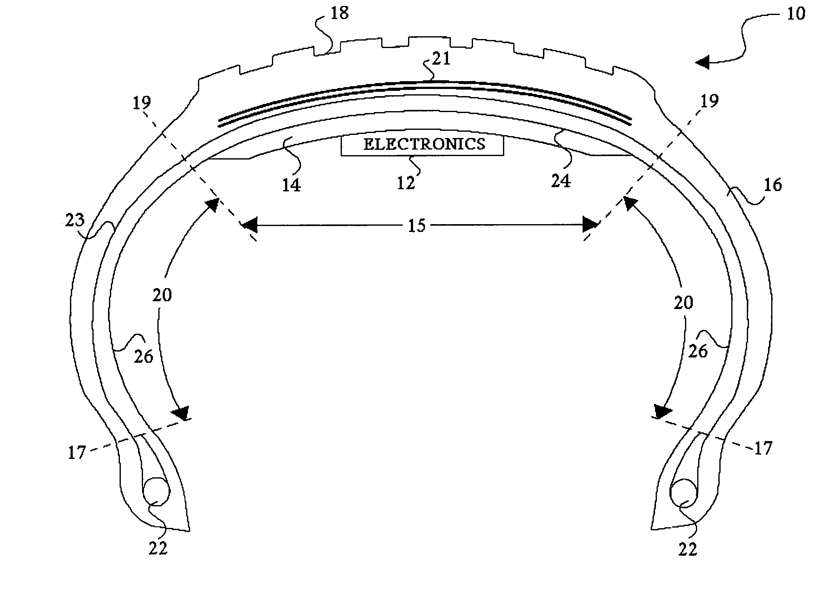 System and method for generating electric power from a rotating tire's mechanical energy