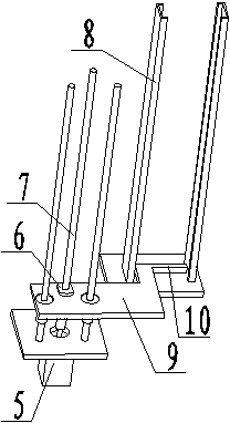 Automatic feeding and discharging device for six-corner-rod numerical control lathe