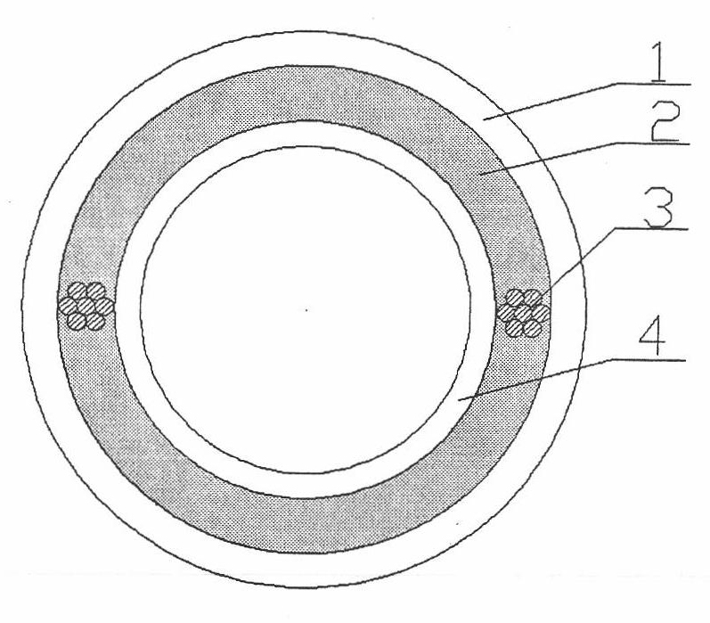 Automatic temperature control anti-freezing pipe for solar water heater