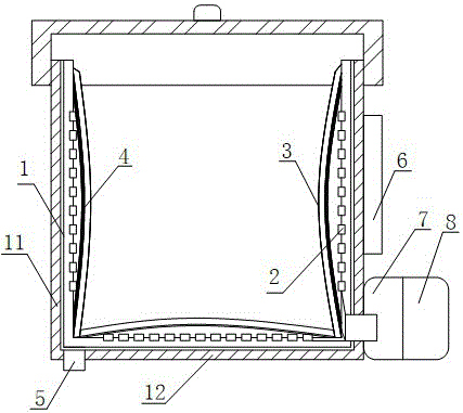 Storage device for ion exchange resin