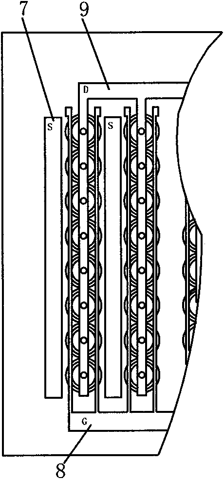 Point contact Laterally Diffused Metal Oxide Semiconductor (LDMOS) structure transistor unit