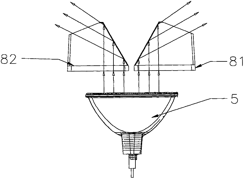 Embedded double light emitting navigation aid lamp