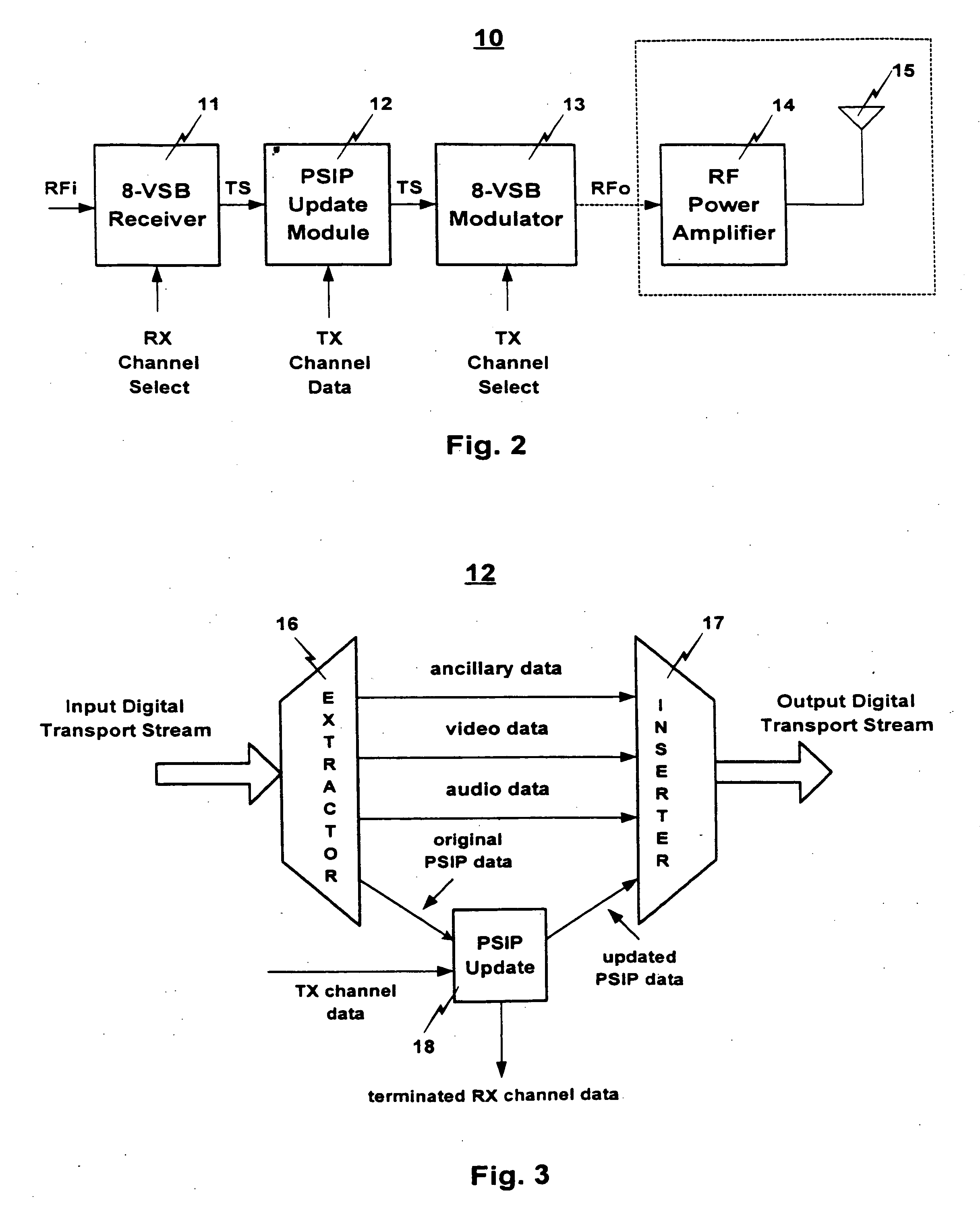 Digital television translator with PSIP update