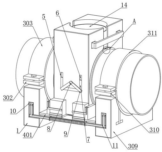 Pipe butt joint connection device for construction site