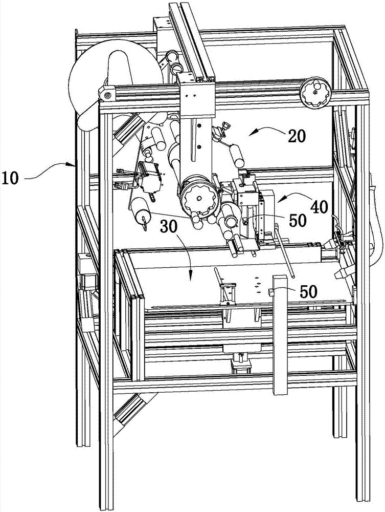 Full-automatic plastic bag labeller