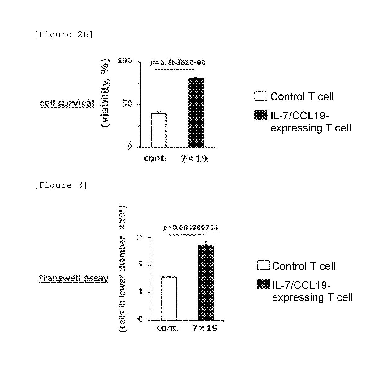 Immunocompetent cell and expression vector expressing regulatory factors of immune function