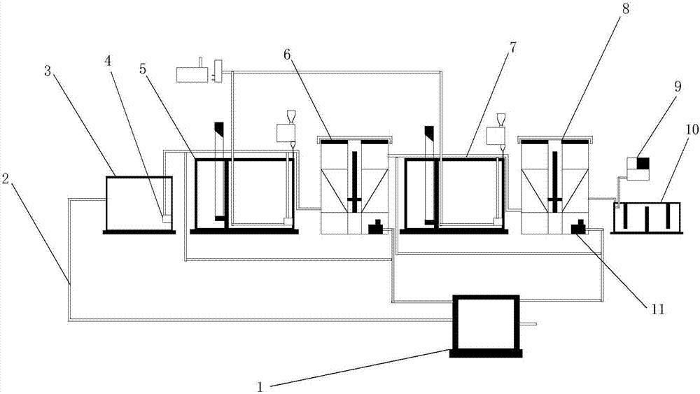 High-concentration organic waste water treatment device