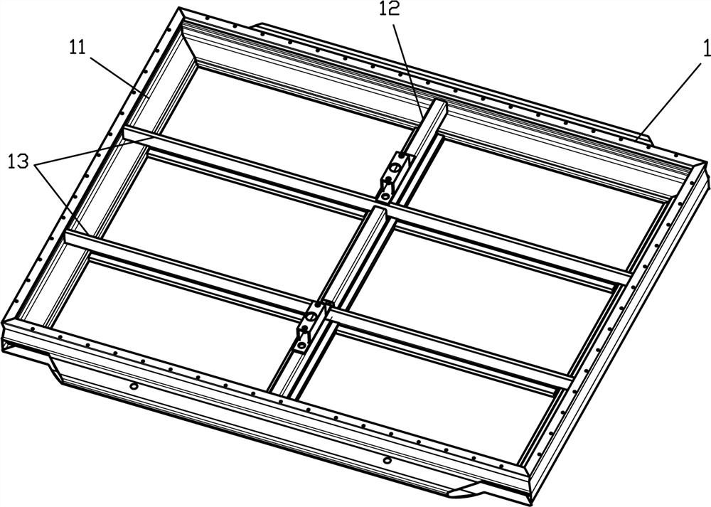 Steel battery pack shell of new energy automobile